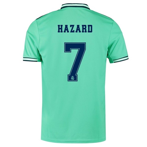 Camiseta Real Madrid NO.7 Hazard Tercera 2019-2020 Verde